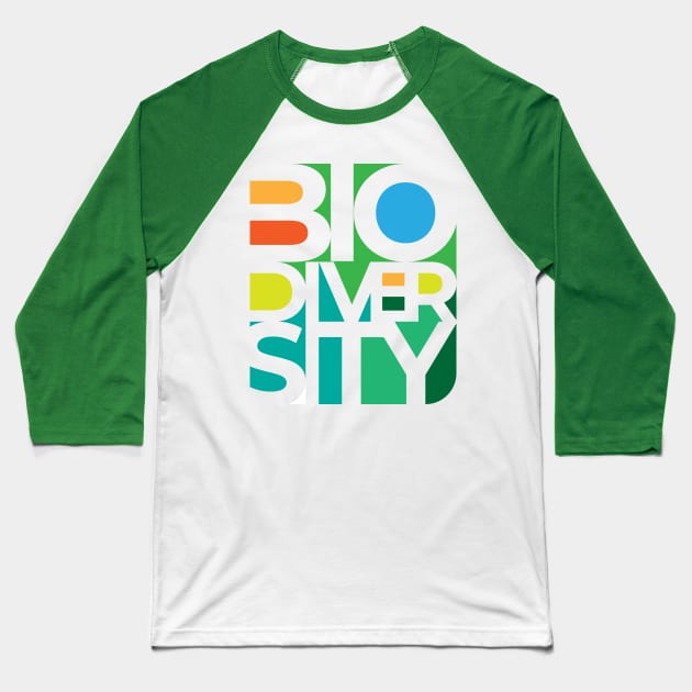 Protect and Conserve BIODIVERSITY Baseball T-Shirt by Ageman